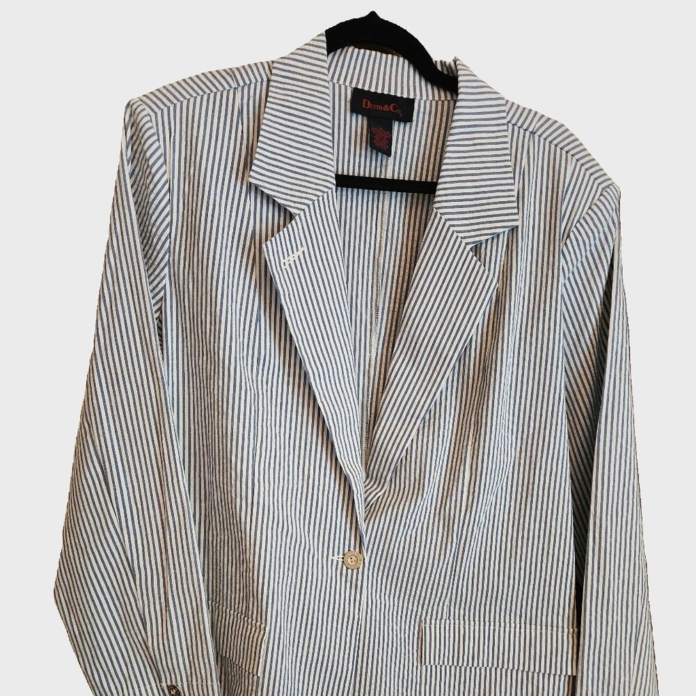 Women's Spring Blazer 1X by Denim & Co